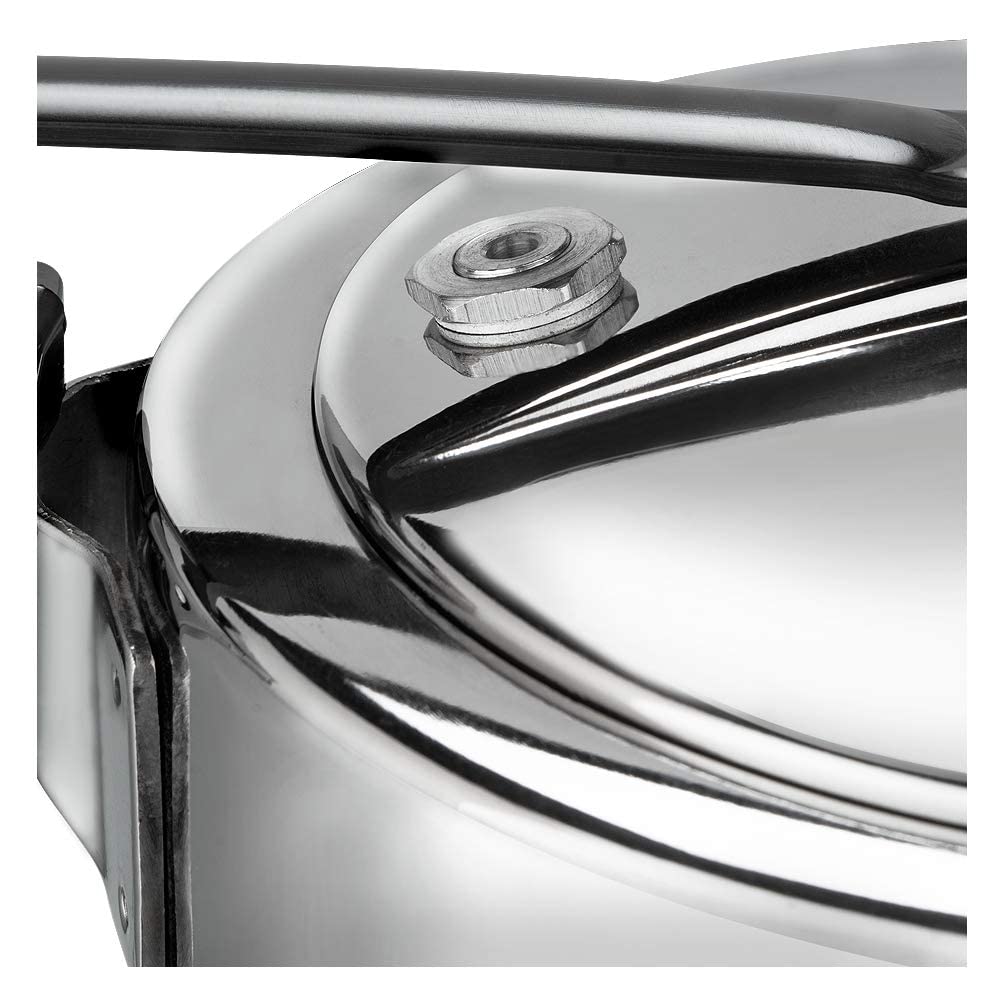 Vinod Pressure Cooker 2 Liter Edelstahl Schnellkochtopf, induktionsgeeignet hochwertiger Dampftopf zum Kochen von indischem Essen, Reis, hochwertiger Kochtopf mit großer Wok Induktion, Innendeckel