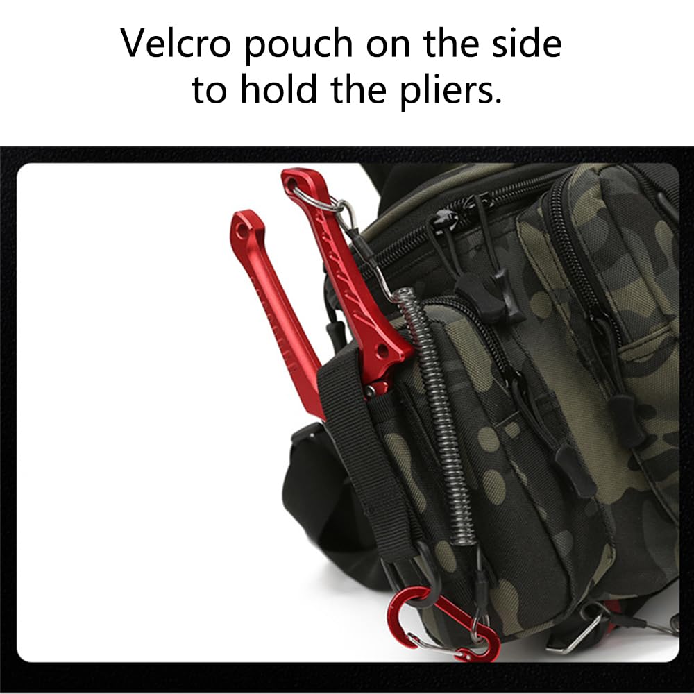 Sac à dos de pêche avec support de canne, sac de pêche portable, grande capacité, sac à bandoulière pour leurre de pêche, appât, équipement de pêche en mer, camouflage/uni, Noir