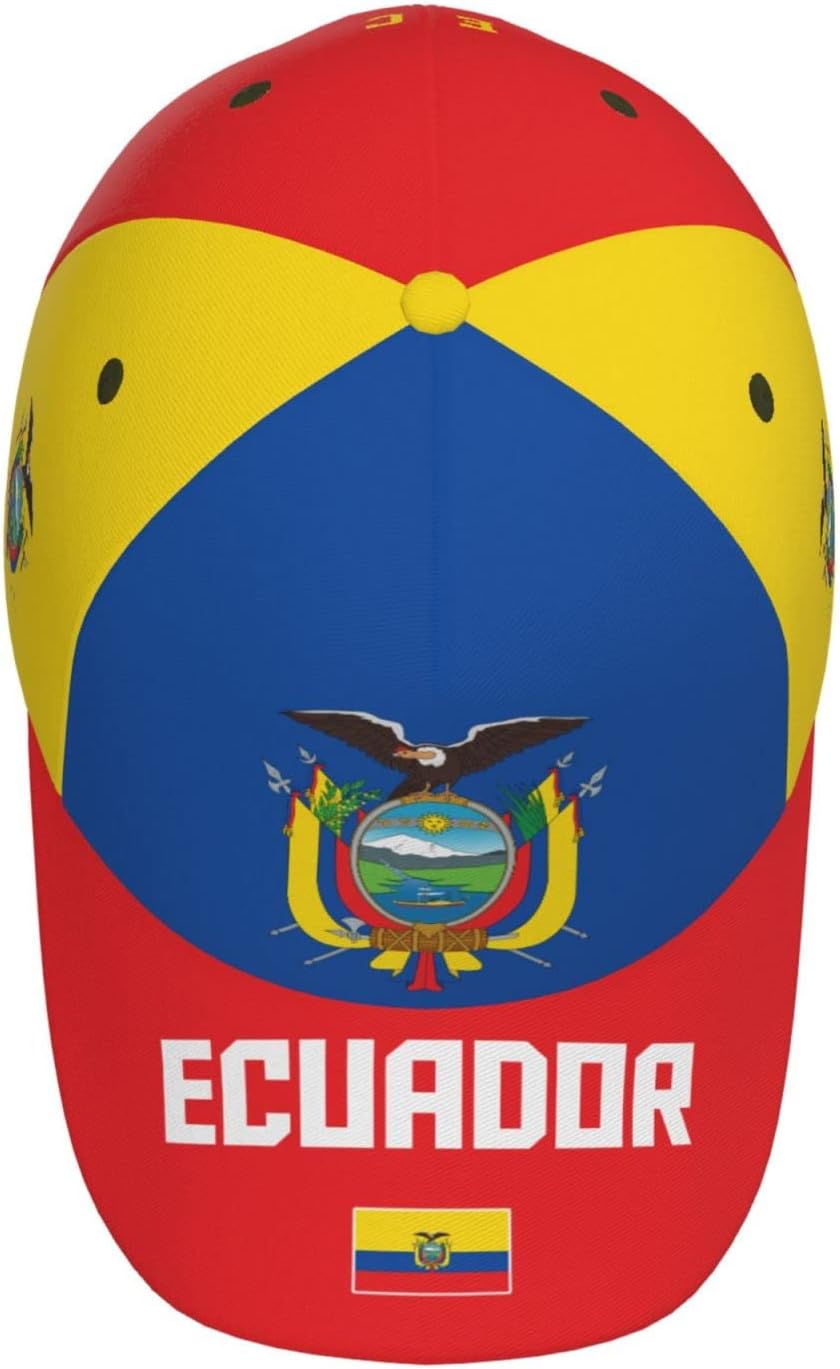 Ecuador Flag Cool Ecuadorian Baseball Cap 3D Full Print Adult Unisex Adjustable Hat Soccer Patriotic Caps - Image 3