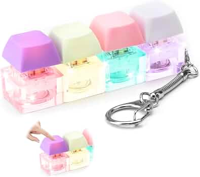 Porte-clés Clavier Fidget Avec LED – Jouet Anti-stress à Boutons Cliquables, Décompression Et Déco Au Quotidien