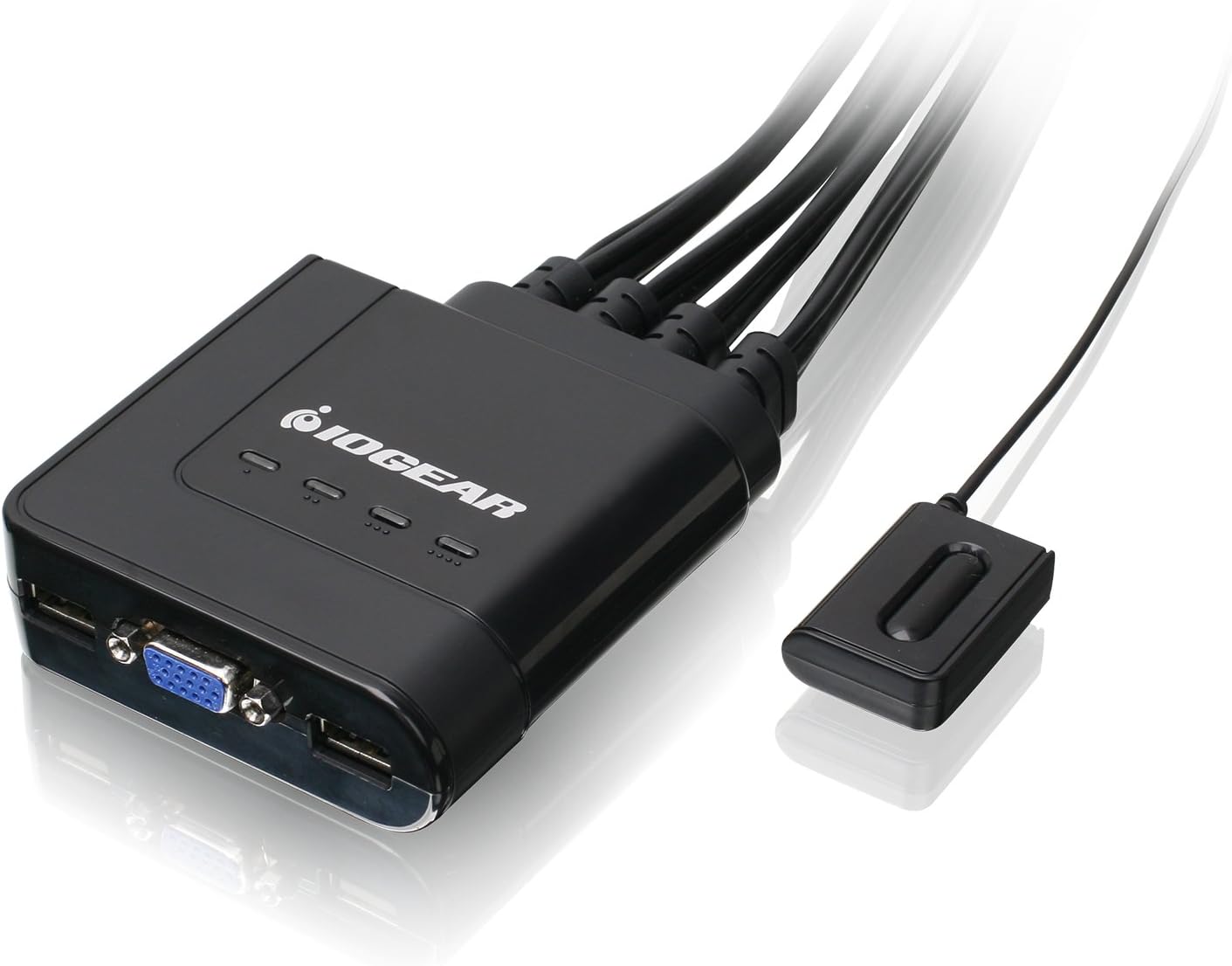Review IOGEAR 4-Port USB KVM Switch with Cables and Remote GCS24U, Black