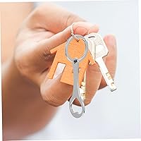 Vista 3 de Carro de compras de 4 uds., carrito de compras, llavero universal de acero inoxidable, abridor de botellas de metal, herramienta rascador de boletos