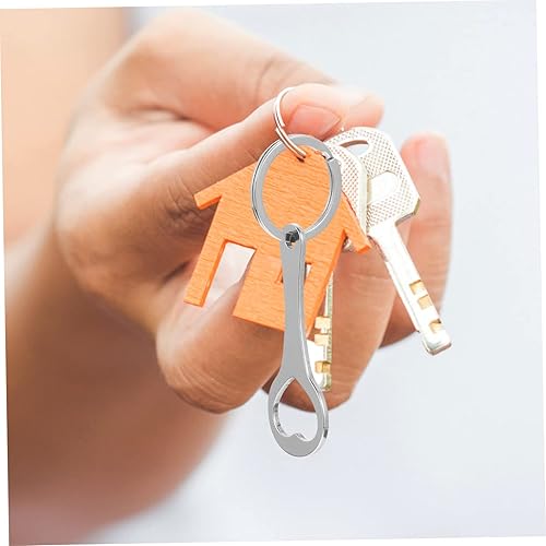 Miniatura 3 de Carro de compras de 4 uds., carrito de compras, llavero universal de acero inoxidable, abridor de botellas de metal, herramienta rascador de boletos