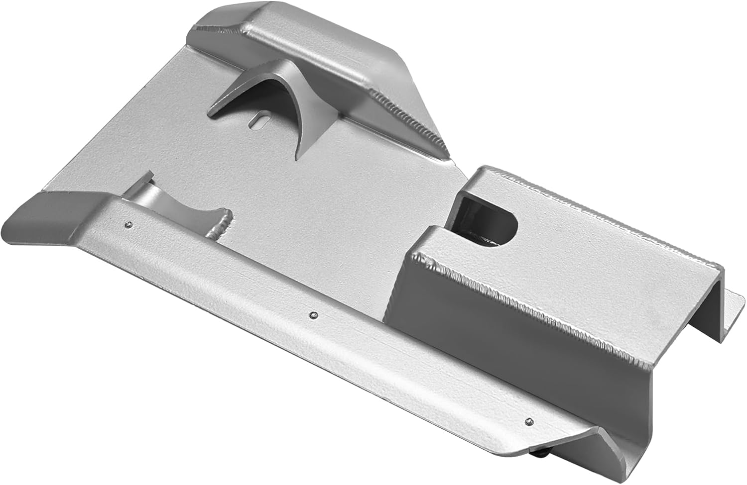 ALMULOO ATV Swing Arm Skid Plate Compatible with 2004-2014 Honda TRX450R & TRX450ER, Silvery Aluminum Guard