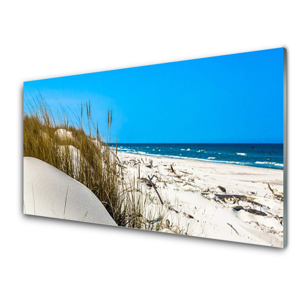 Impression sur verre trempé 100x50cm créez une ambiance plage dans votre salon