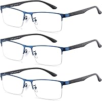 Vista 9 de Cyxus Gafas de bloqueo de luz azul de titanio para hombres y mujeres, anteojos para computadora, anteojos para pantalla y video, antifatiga ocular