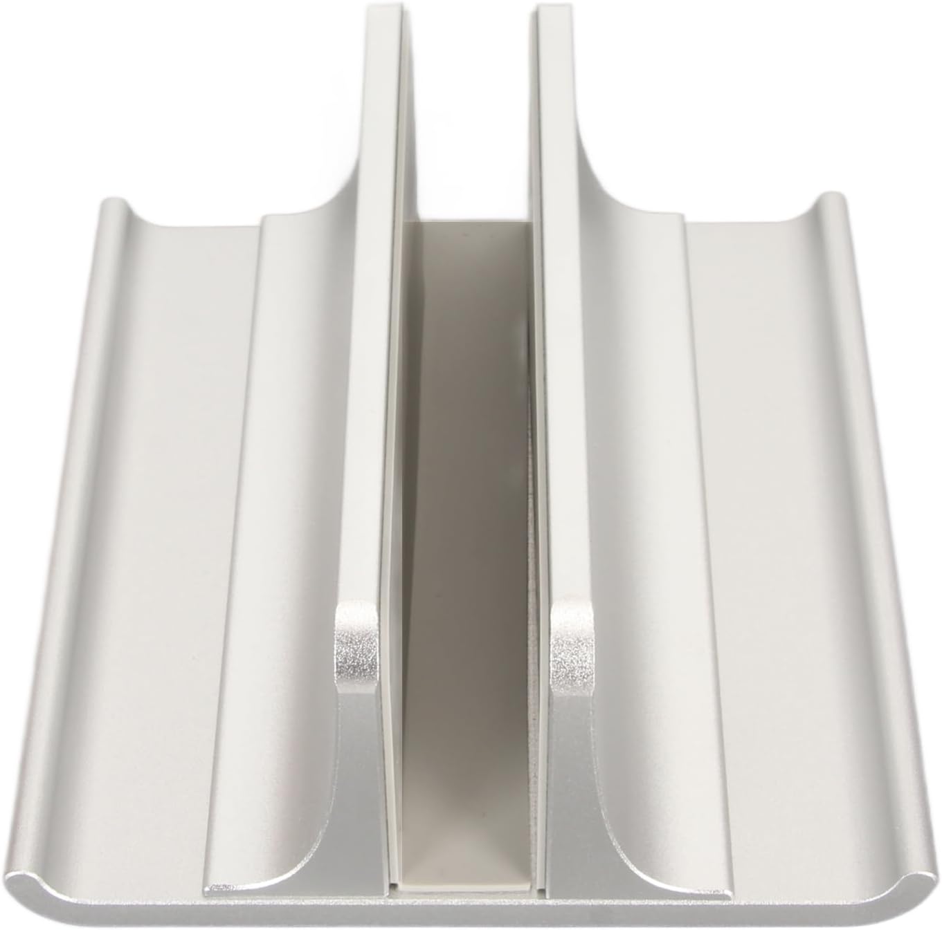 ASHATA Desktop Stand Holder with Dock, Vertical Laptop Stand, 3 in 1 Aluminium Alloy Size Space Saving Laptop Holder for Maximum 17.3in Laptop (Silver)