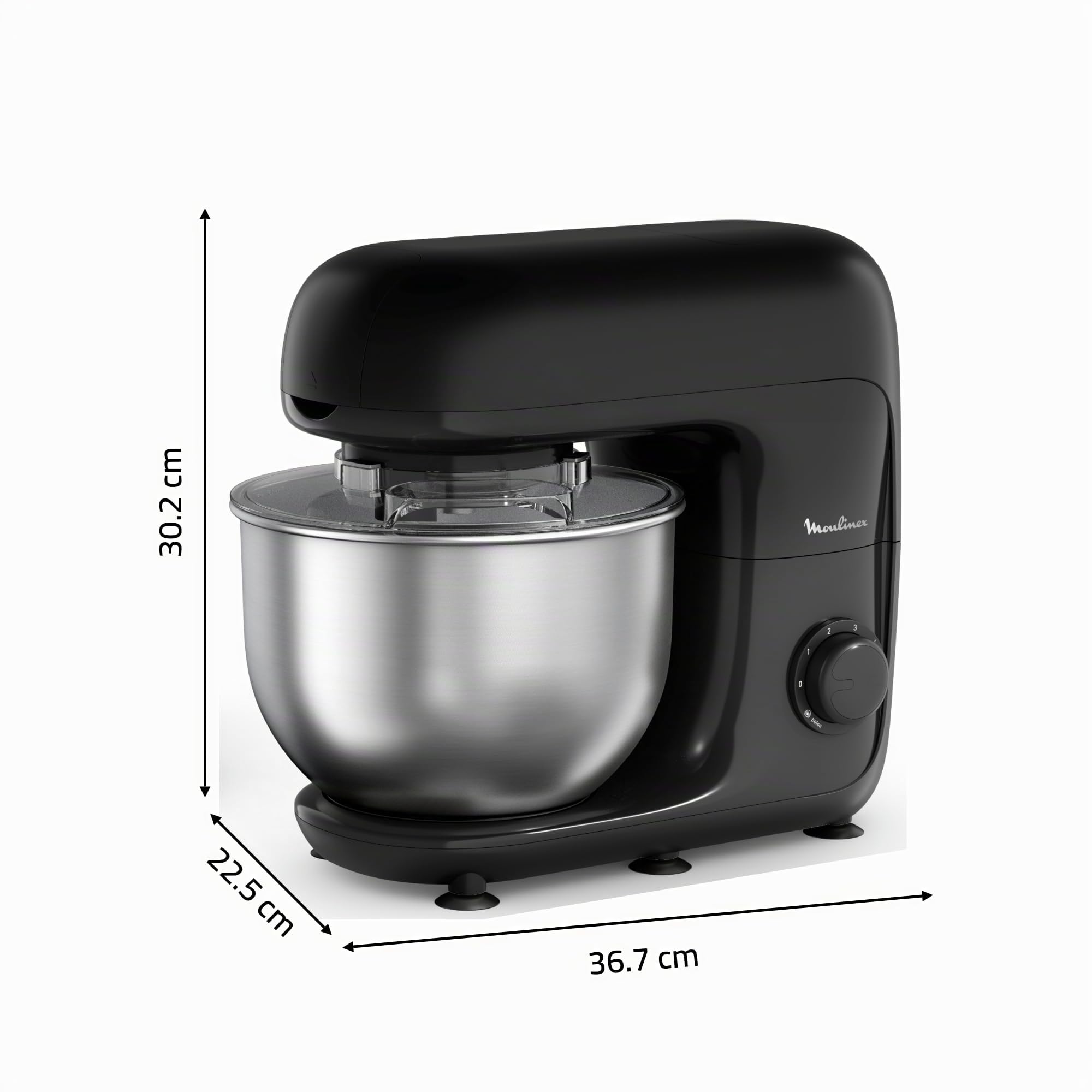 Moulinex Bake essential Robot pastelero, 800 W, Cuenco 4.8 L, kit de pastelería, Picadora de carne QA161810