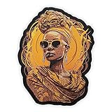 EMBROVERSE Black Woman Excellence Back Patch - Black Girl Magic, Power & Beauty, Embroidered Iron-On Patch for Jackets - Size: 8.5 x 10.8 inches