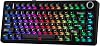 EPOMAKER AULA F75 Ultra Wireless Mechanical Keyboard, 10000mAh,VIA Programmable,Knob,Hot-Swap,Creamy Switch & Gasket,RGB Light,BT/2.4GHz/Type-C,Gaming Keyboard for PC & Mac (Black, Reaper Switch)