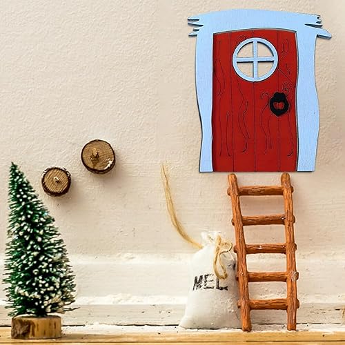 Miniatura 2 de Puerta de hadas en miniatura, puerta de jardín de hadas, accesorios para casa de muñecas, adorno de escena, puertas de hadas para jardín, maceta,