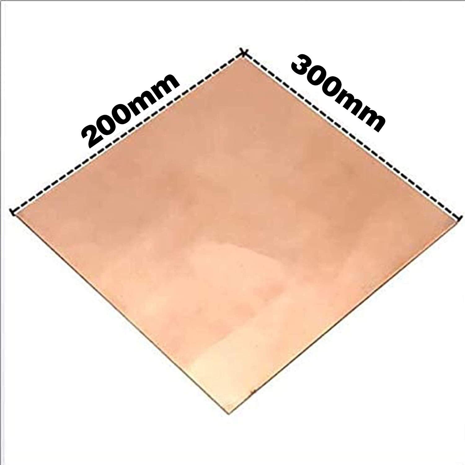 Blacha mosiężna Blachy mosiężne Arkusze do rękodzieła Dekoracje DIY Hobby Płyta mosiężna Blacha z czystej miedzi Płyta foliowa 200x300x0,8 mm Cięta blacha miedziana (2 szt.) Folia z czystej