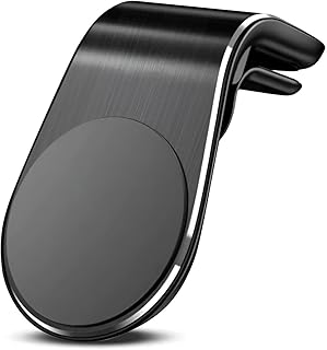 حامل مغناطيسي للسيارة - حامل هاتف ذكي عالمي صغير لفتحات التهوية مع مغناطيس قوي، متوافق مع ايفون وجالكسي وجميع الاجهزة الذكية، مثالي للملاحة والاستخدام بدون استخدام اليدين