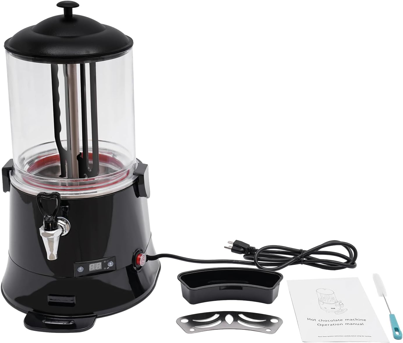 Hot Chocolate Machine, 10L Commercial Hot Chocolate Machine Maker, Hot Beverage Warmer for Heating Chocolate Coffee Milktea