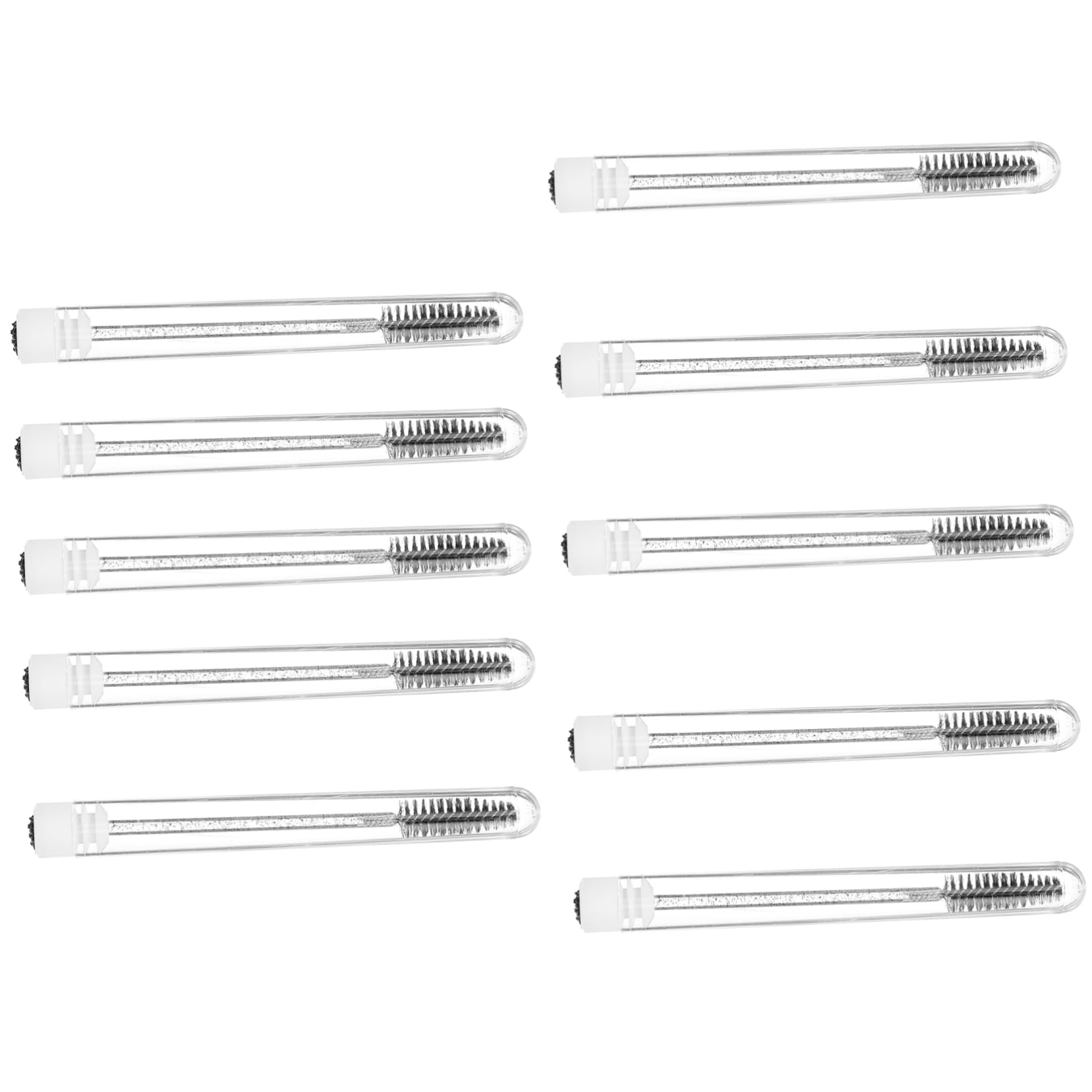 TOVINANNA Eyelash Mascara Wands 15pcs Crystal Wand Eyebrow Makeup Brush Eyelash Tube Reusable Makeup Applicator Random Color