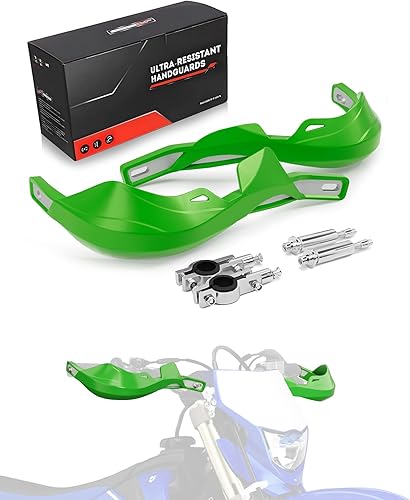 Vista 24 de JFG RACING Guardamanos para bicicleta de tierra, guardamanos universales de imitación de carbono para manubrio de 7/8 pulgadas y 1 1/8 pulgadas