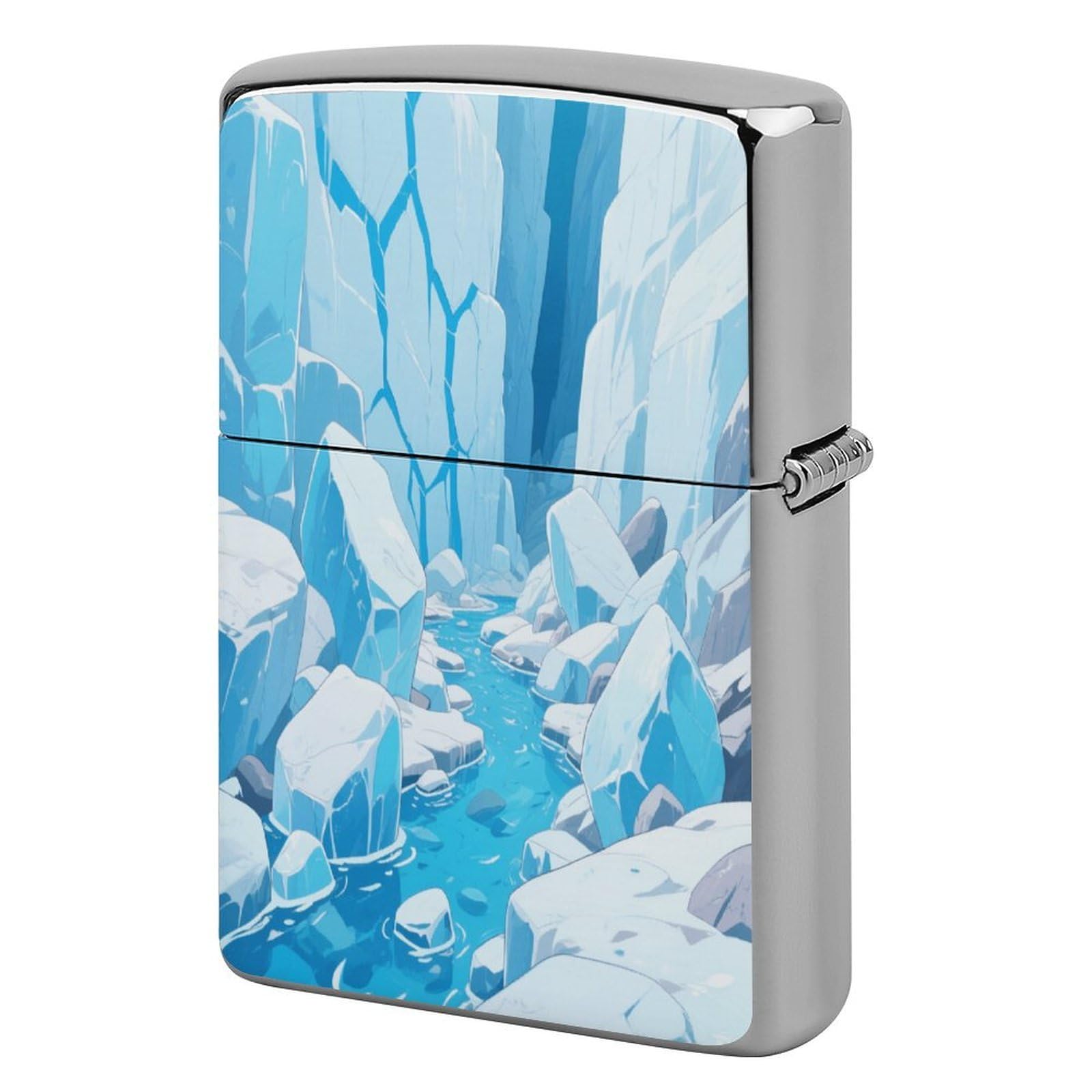 Fekiloot Style Glacier Canyon Lighter Case Cover Metal Lighter Case