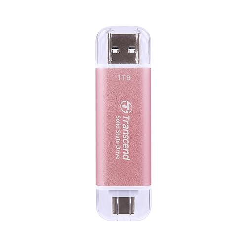 Miniatura 2 de Transcend SSD externo de 1 TB, hasta 1,050 MBs, unidad flash USB dual para iPhone17,16,15Pixelteléfonos AndroidTeslaiPadMacSteam DeckROG AllyMSI