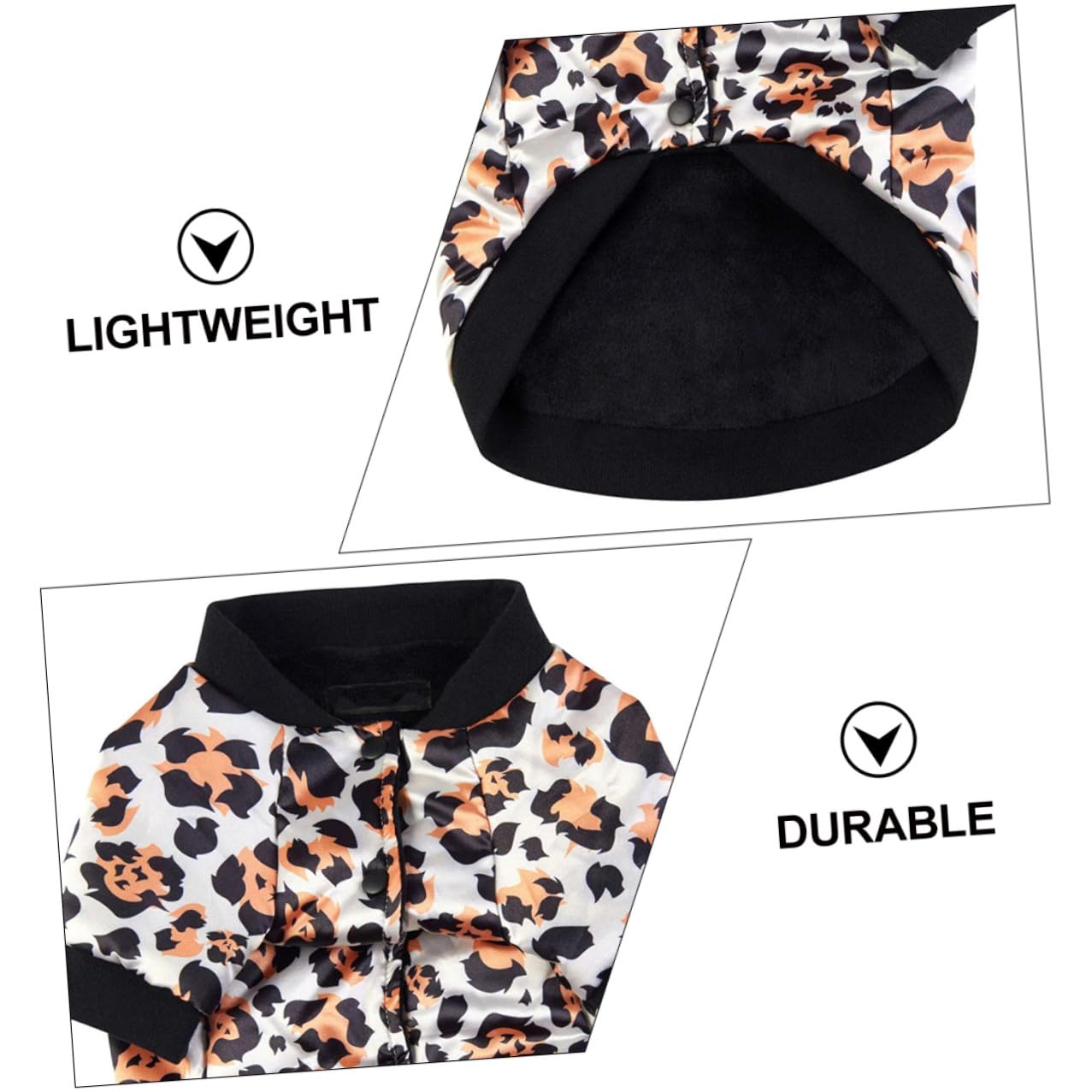 VICASKY Cappotto Caldo per Cani da Compagnia in Cotone Imbottito Stampa Leopardata 2XL, Gilet Invernale Morbido e Confortevole per Cuccioli, Abbigliamento per Animali Domestici Autunnale