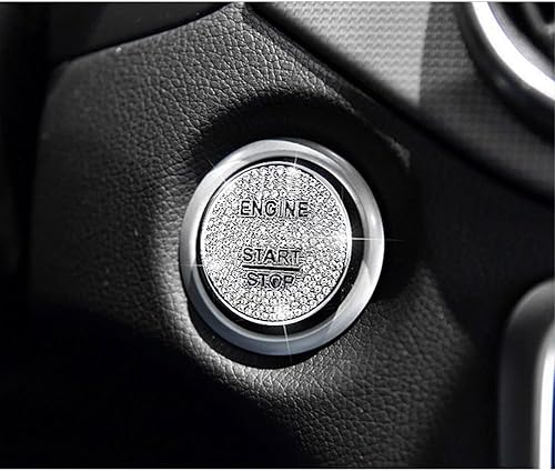 Thor-Ind Cubierta de botón de arranque de motor de cristal brillante para Mercedes-Benz C E S M CLA CLS CLK GLA GLC GLE GL SL Clase