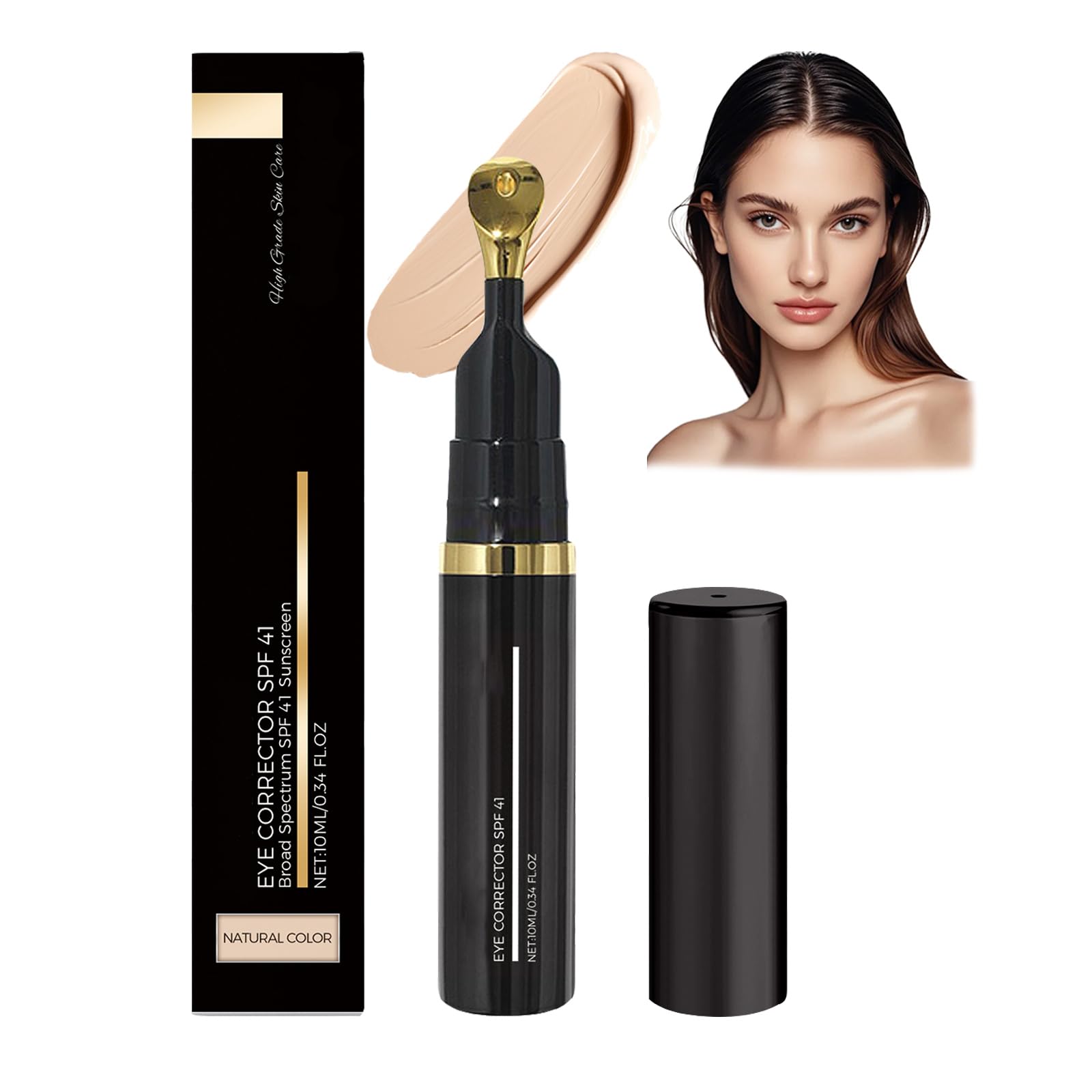 Eye Corrector, Under Eye Color Corrector For Dark Circles, SPF 41 Eye Cream Natural