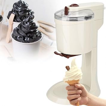 Automatic soft cream machine with built-in frozen ice cream machine for ice cream maker, fruit ice cream roll frozen dessert maker, for gelato, mixin, milkshake, sorbet, smoothie bowl, etc