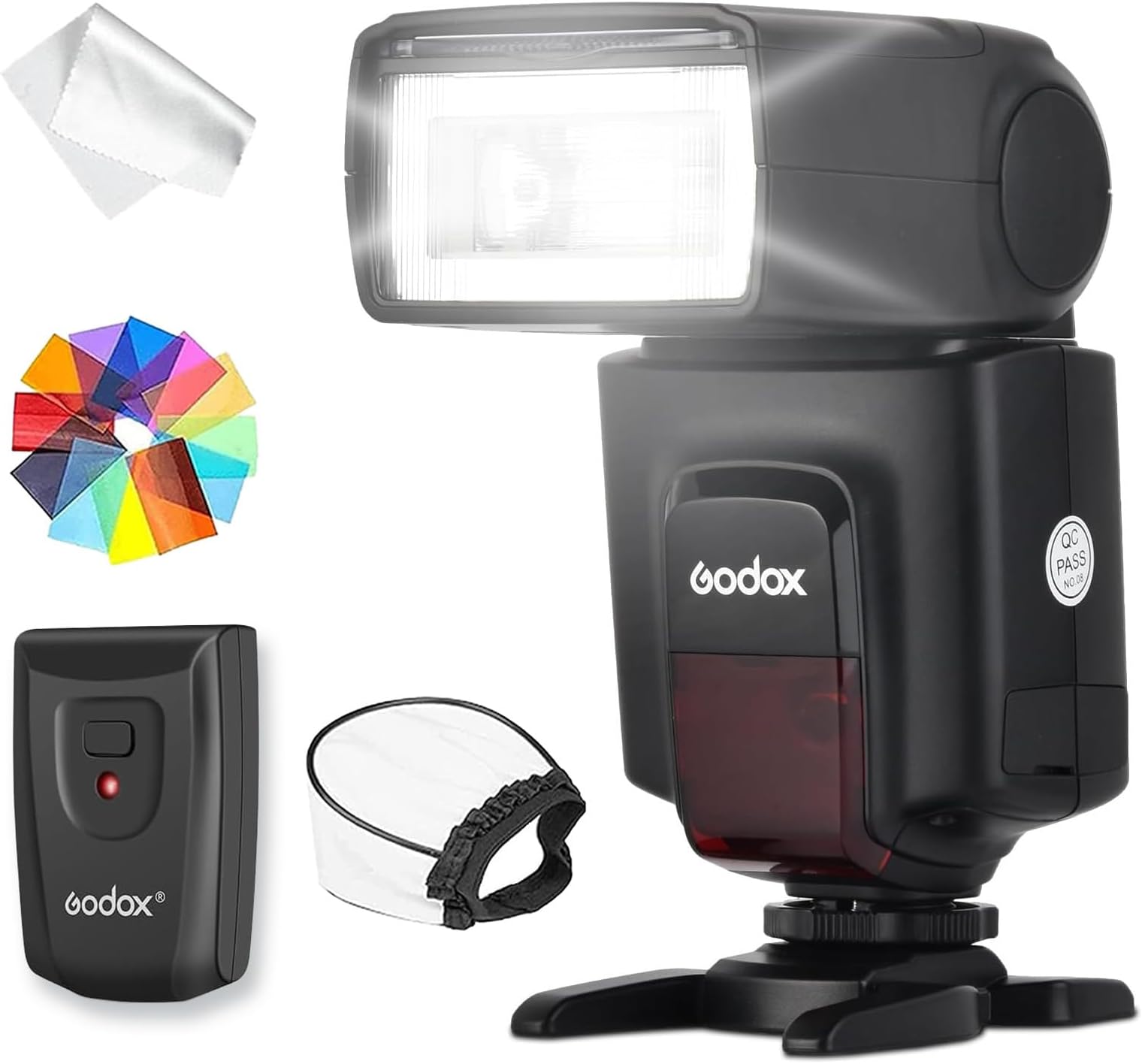 Godox TT520ii Flash Speedlite Sync 5600k GN33 433Hz 0.1-5s Recycle Time Compatible for Canon Nikon Pentax Olympus Fuji DSLR Cameras (TT520II)