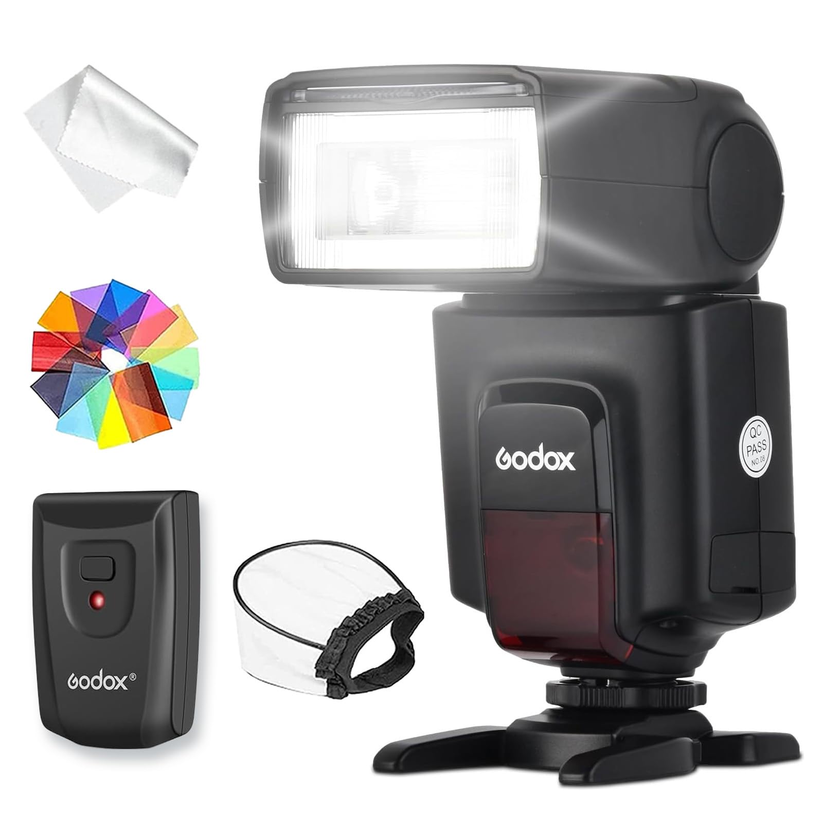 Godox TT520ii Flash Speedlite Sync 5600k GN33 433Hz 0.1-5s Recycle Time Compatible for Canon Nikon Pentax Olympus Fuji DSLR Cameras (TT520II)