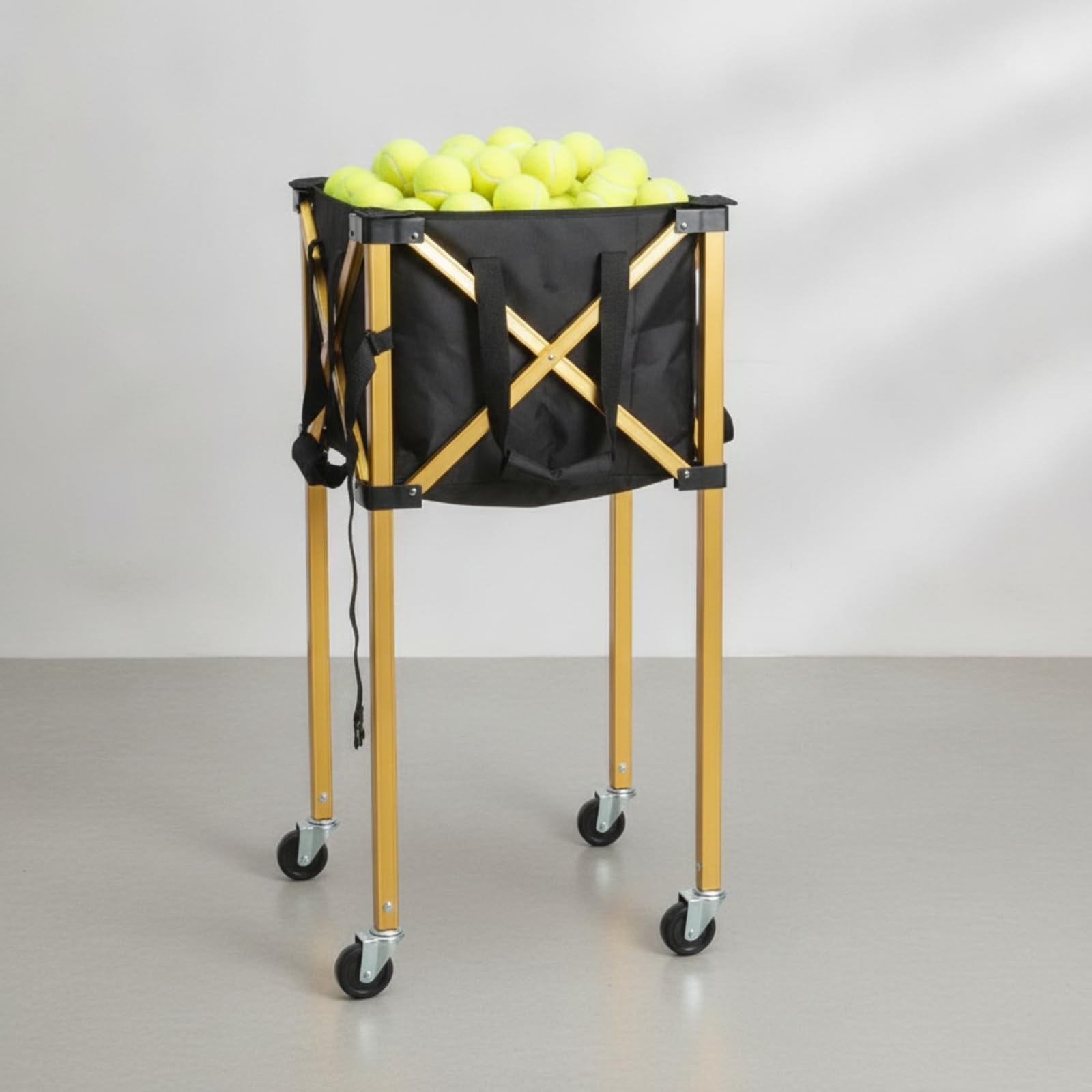 Amagogo Collezionista di Palline da Tennis | Tile, Cesto per Palline da Tennis con Ruote, Leggero, Lato Campo