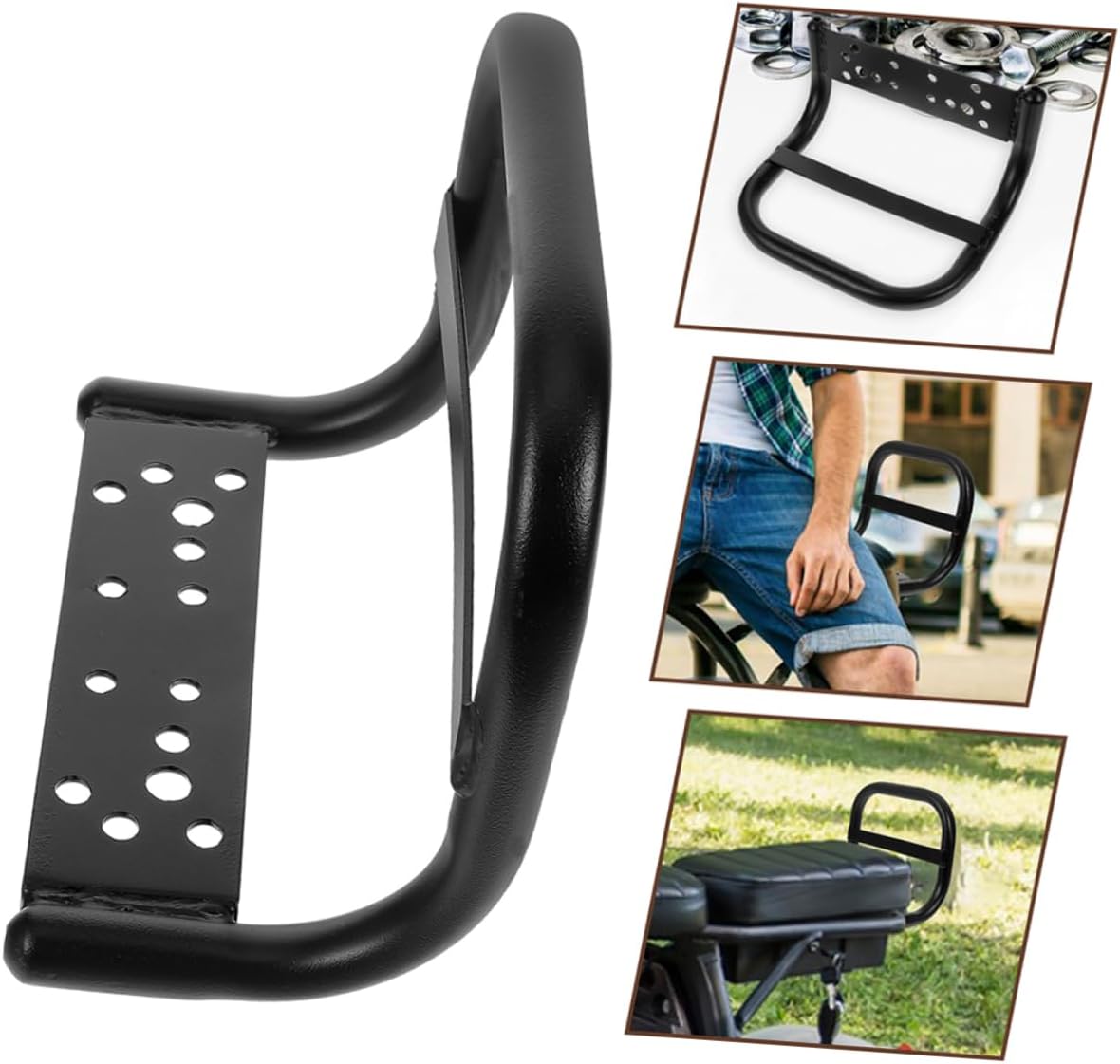 2pcs Electric Bike Rear Seat Handlebar Durable Armrest Accessory for Mountain Bikes Non-Slip Design for Enhanced Safety and Comfort for Back Seat