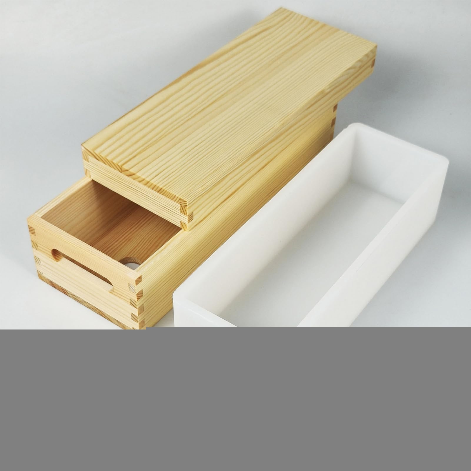 Stampo per Sapone a Panetto, Stampo in Silicone Per La Creazione di Saponi, Grande Artigianale 1300ml Per Cioccolatini Torte Budini Fatti A Mano