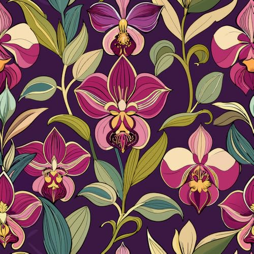 Vinilo Decorativo Flores Moradas 40x300 cm miniatura 7