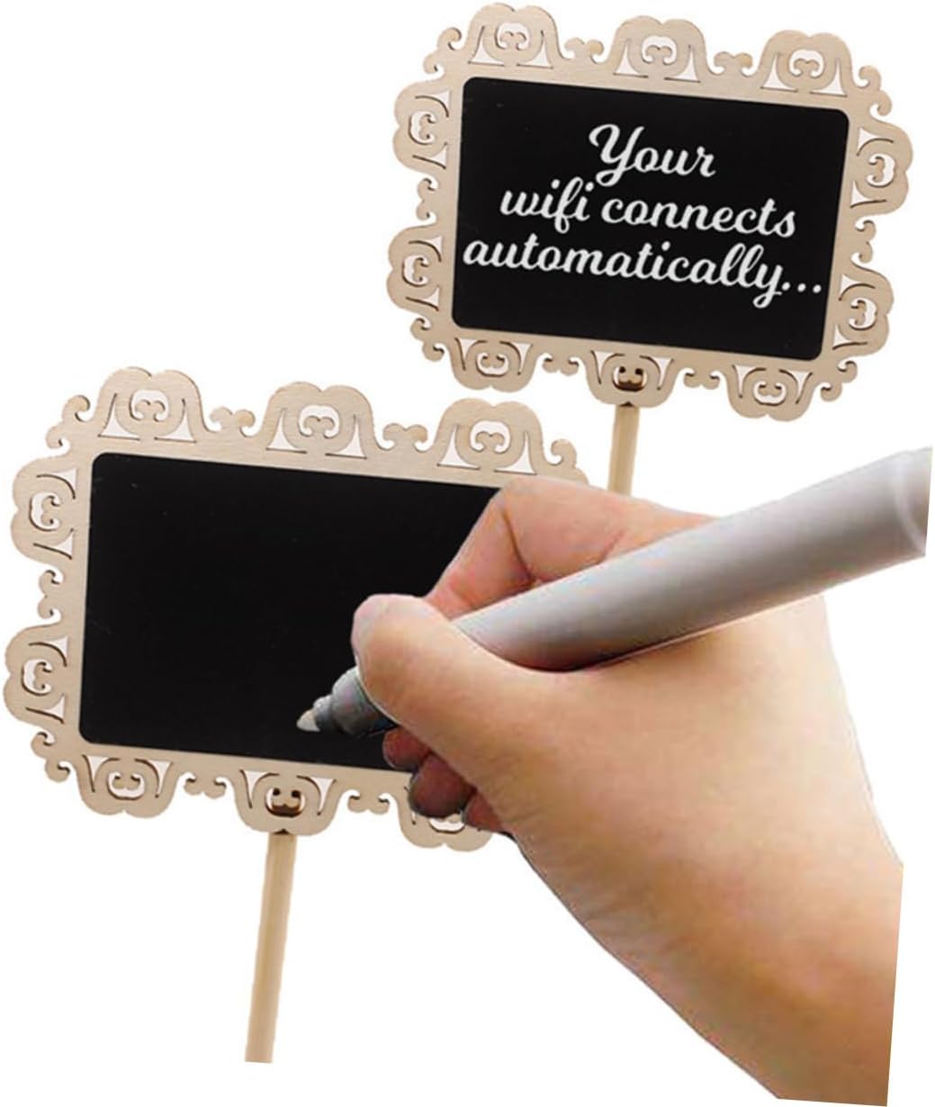 10pcs Hollow Decorative Signs for Weddings Parties Crafts Versatile Chalkboard Decor for Charming Design for Creative Displays