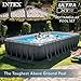 INTEX 26363EH Ultra XTR Deluxe Rectangular Above Ground Swimming Pool Set: 24ft x 12ft x 52in – Includes 2100 GPH Sand Filter Pump – Easy Assembly