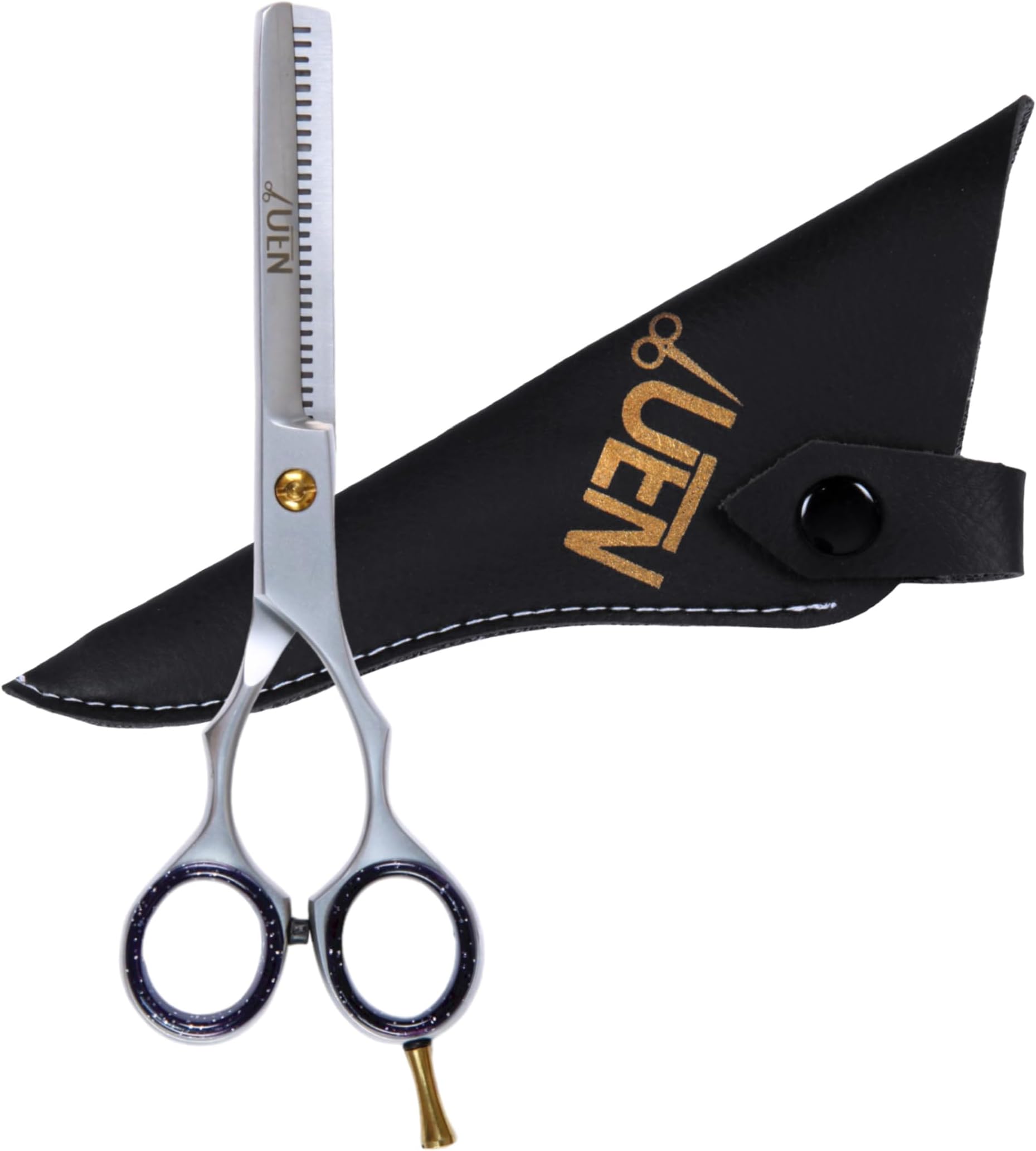 Professional Thinning Shears, 6 Inches, Thick Hair Cutting Scissors Stainless Steel Barber Hairdressing, Texturizing & Styling Haircut Razor Edge Teeth for Home, Salon Barber/Women/Men Kids