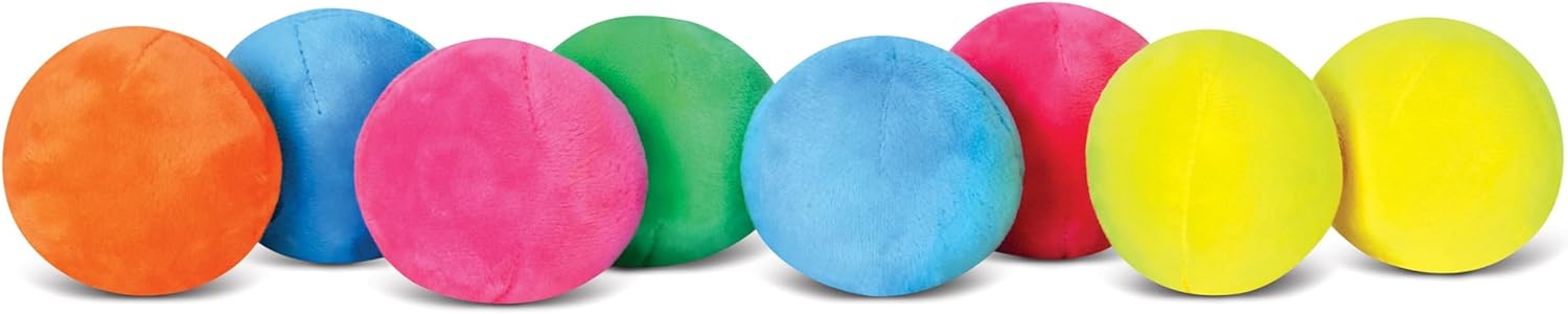 iscream Dippin' Dots 7.5" x 7" Pillow Set with Plushie Spoon and 8 Colorful Dots