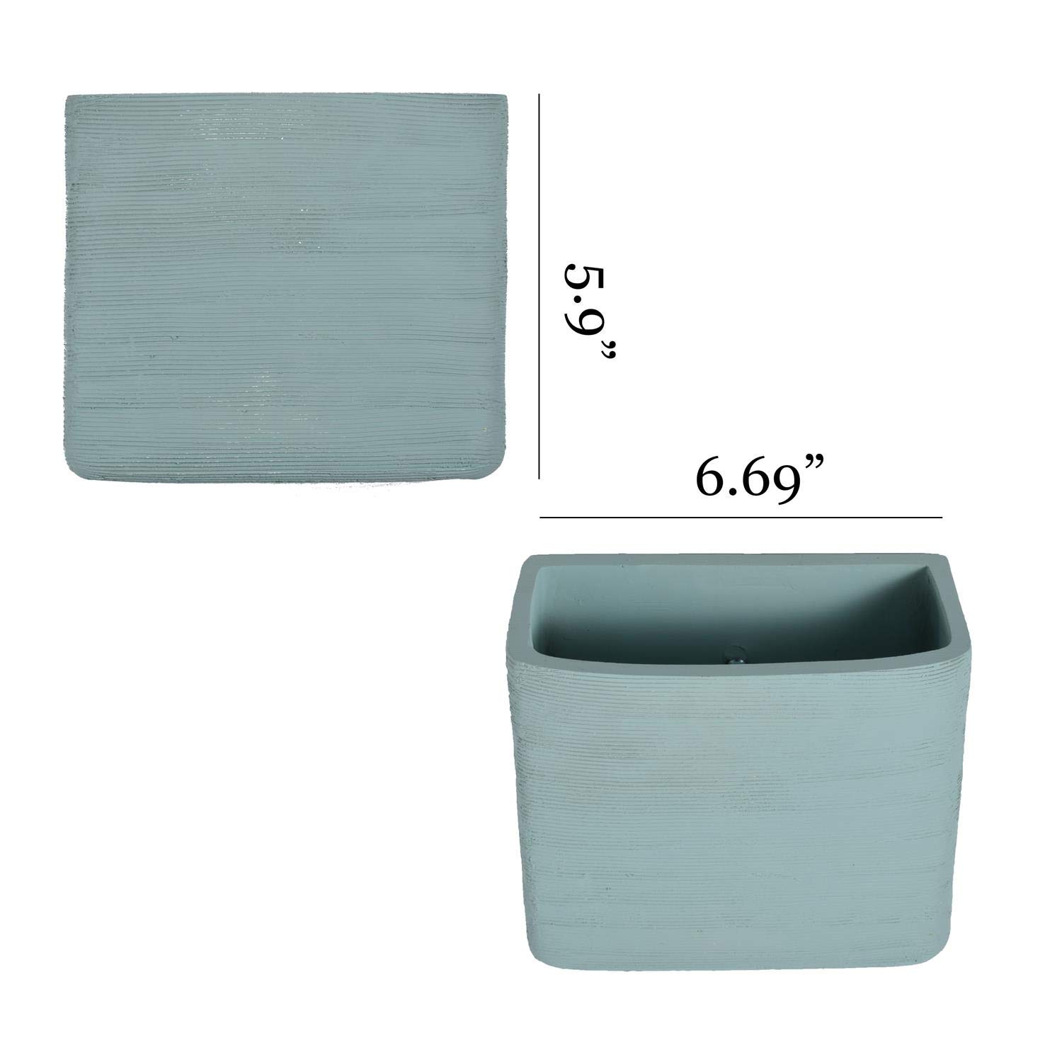 Ecosides Large Size Wall Hanging Geometric Planter Vase Resin Wall Decor Container - Succulent Plants, Air Plant, Faux Plants(Single One)