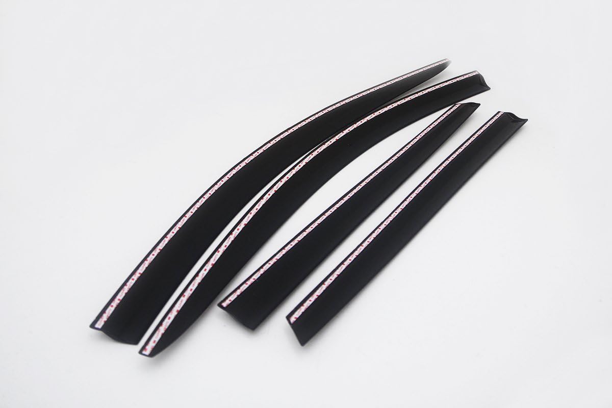 Smoked Tinted Side Weather Deflector Sun Rain Guard Visors 4p Compatible with 2017~2019 Optima Plug-in Hybrid