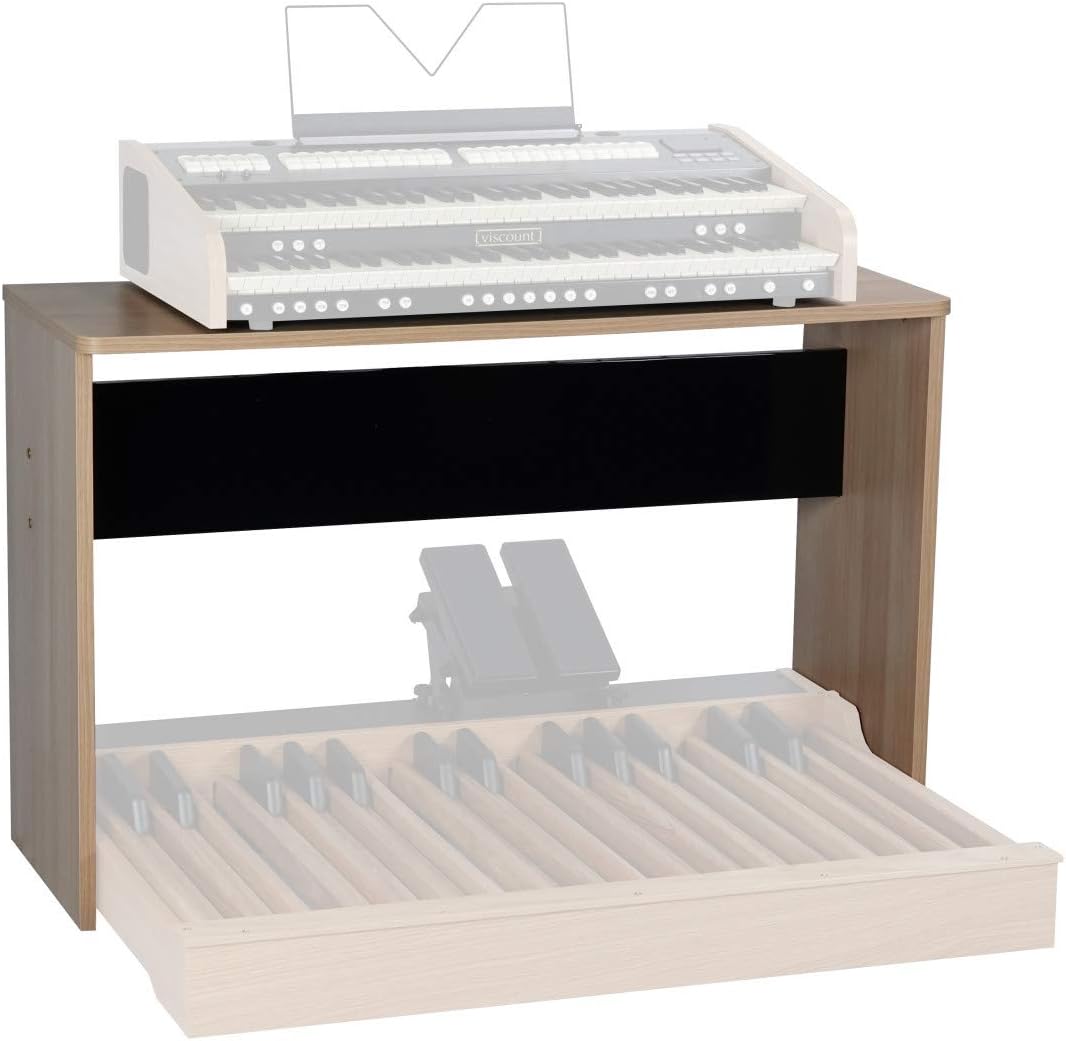 Viscount Organ Keyboard Stand CANTORUM DUO, Oak Wood, 30-Note Pedalboard Compatible, Includes Sustain and Volume Pedal