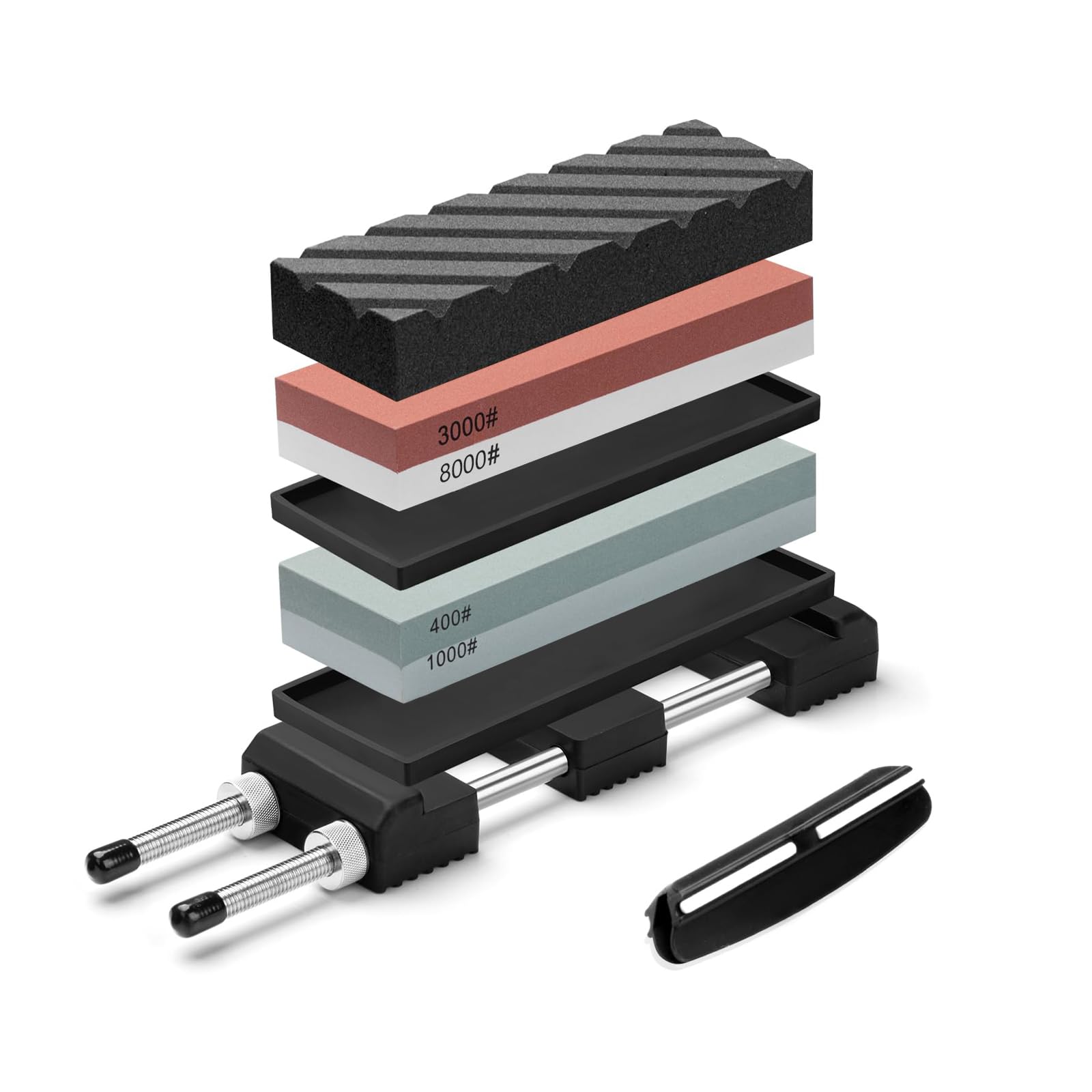 Whetstone Set Double Sided 400 1000 3000 8000 Grit Knife Sharpening Stone