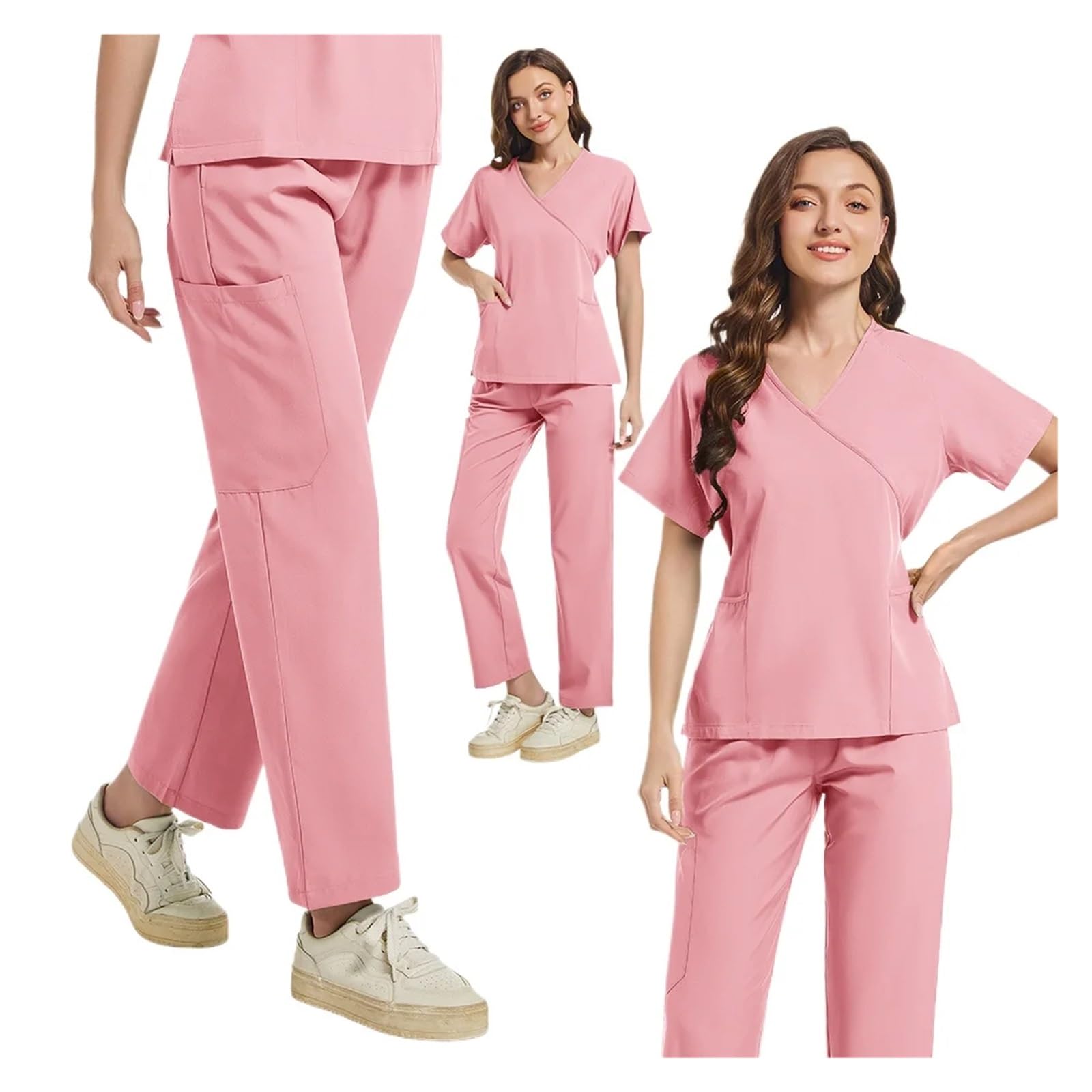 Pflege Kleidung Unisex Krankenschwesteruniform Männer Peelings Set Schönheit Uniform Frauen Krankenhausanzüge Zahnklinik Tierhandlung Labor Arbeitskleidung