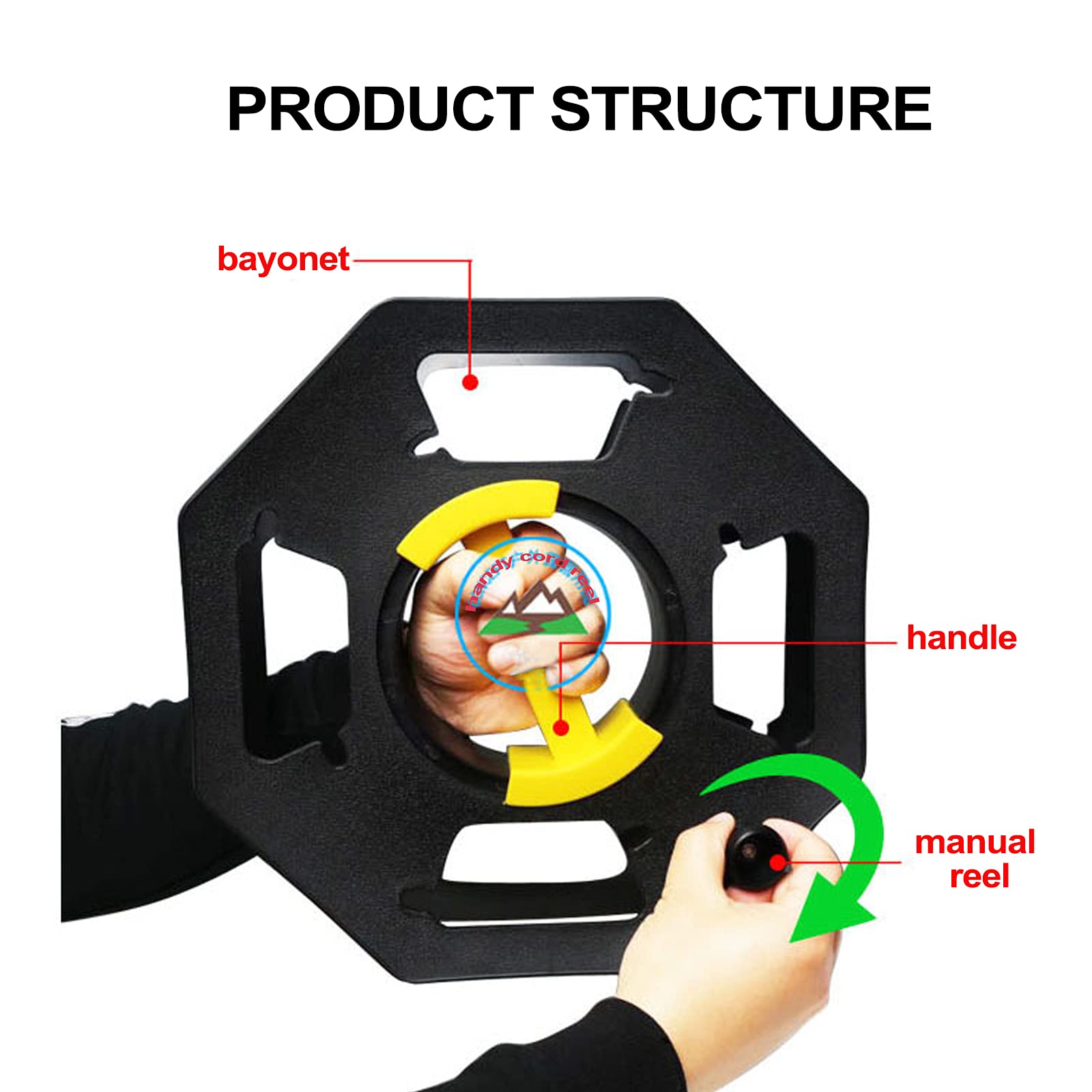 Amazon.co.jp: 空リール 100m 空コードリール センタースピンハンドル