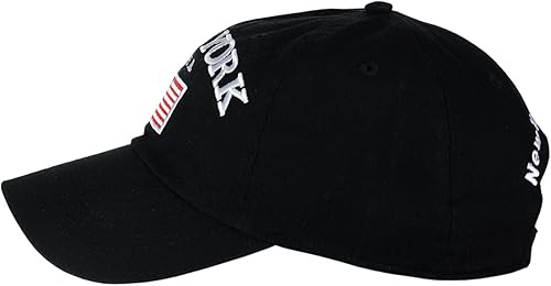 Miniatura 3 de NYFASHION101 Gorra ajustable de perfil bajo bordada con la bandera de Nueva York EE. UU