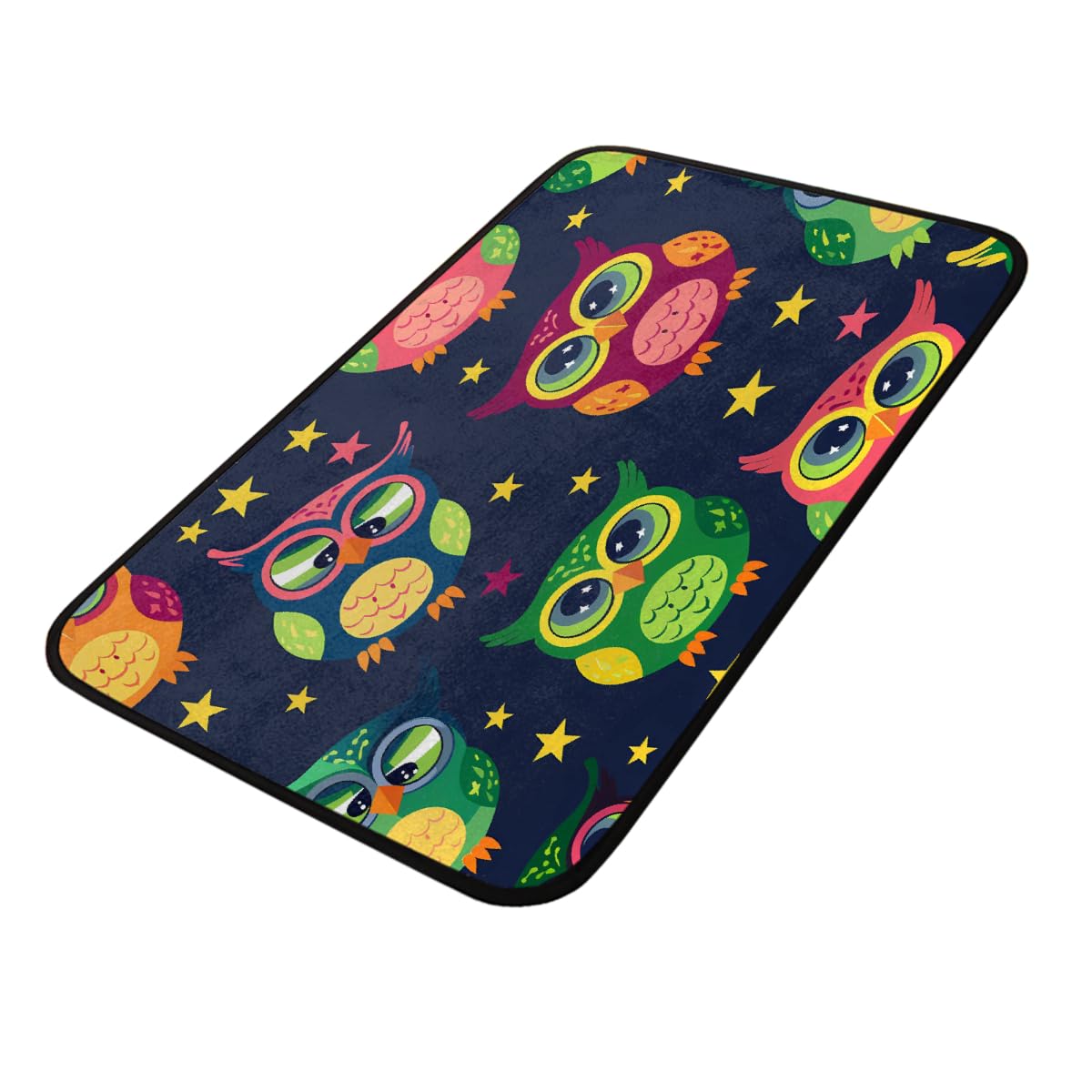 Tapis de sol antidérapant hibou pour entrée intérieure et terrasse