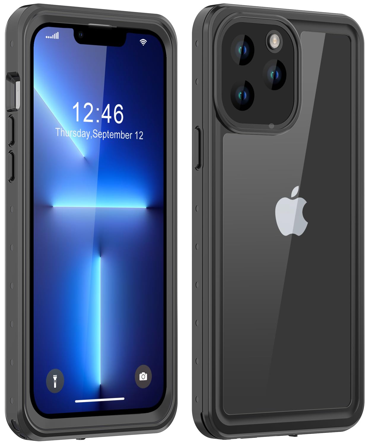 ibelief for iPhone 13 Pro Max Waterproof Case with Built-in Screen Protector, IP68 Underwater Case Shockproof Dustproof Full Body Protection Cover for