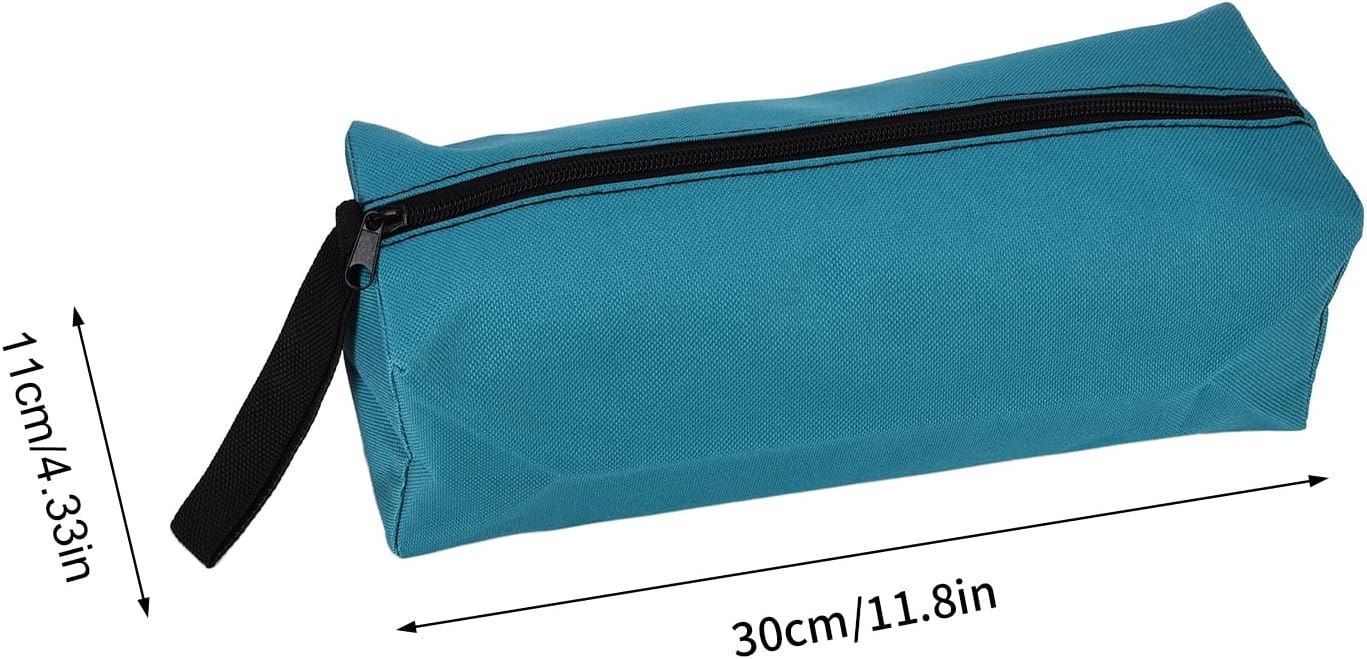 Zippered Tool Pouch, Small Hand Held Multifunctional Portable Tool Bag, Zipper Storage Bag with Handle, Durable 600D Polyester for Organizing Tools, Fishing Gear, Cosmetics, Pencil