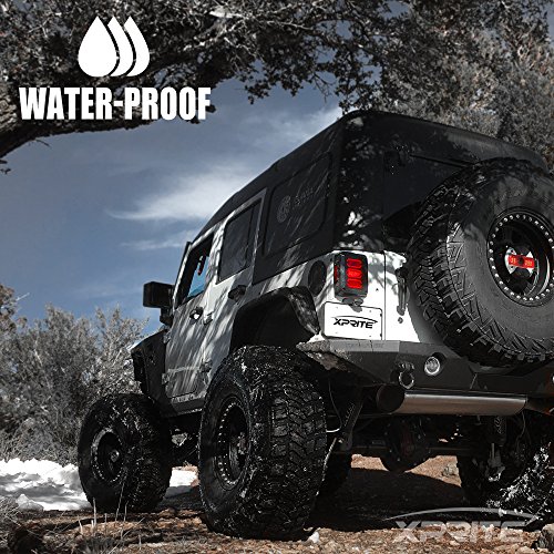 Image of G3 Diamond Series Clear LED Tail Lights Compatible with 07-18 Jeep JK JKU