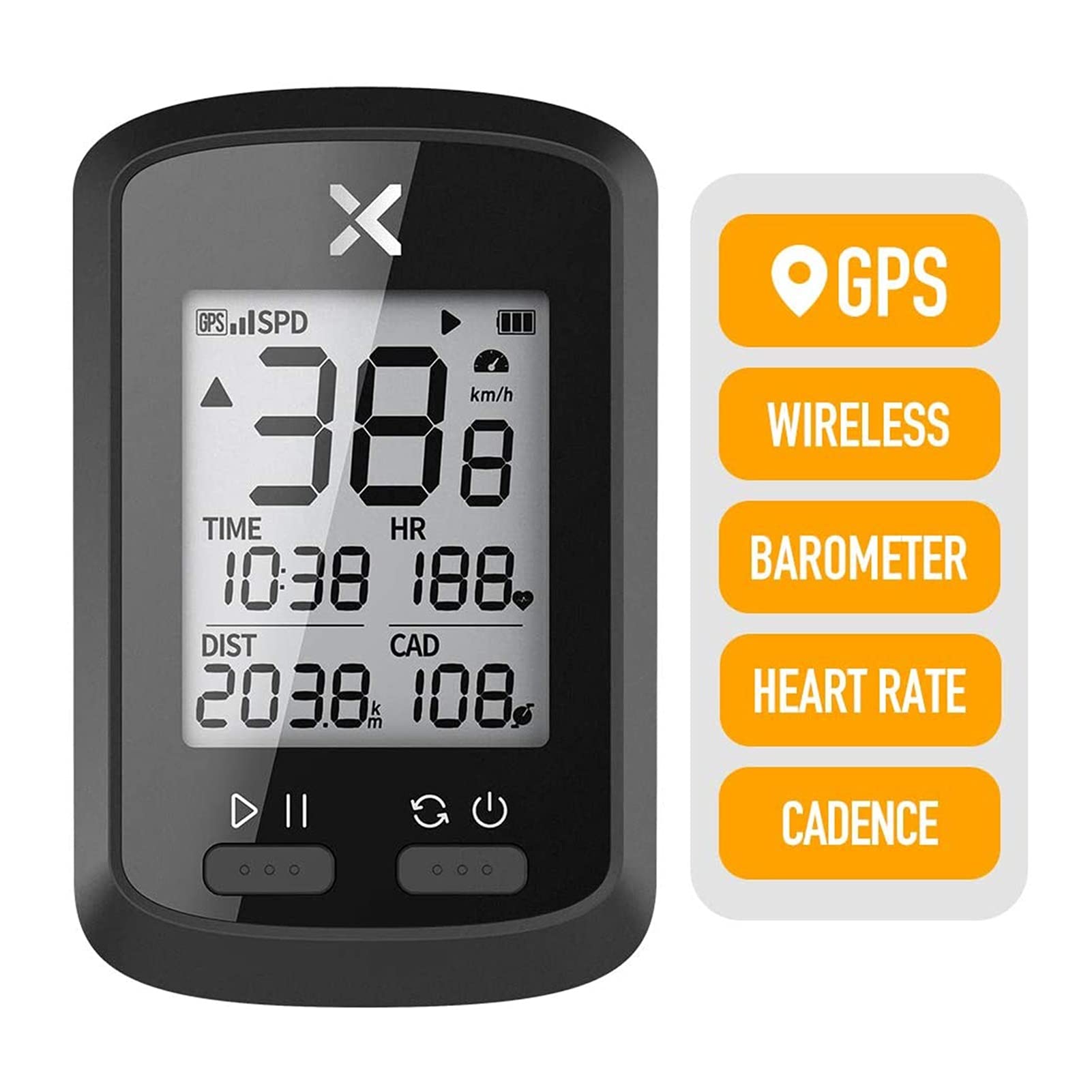 GPS Indication Bike Computer G Plus Wireless GPS Bicicletta da Bici da Strada Impermeabile tachimetro Formica +. con Cadence Cycling Computer