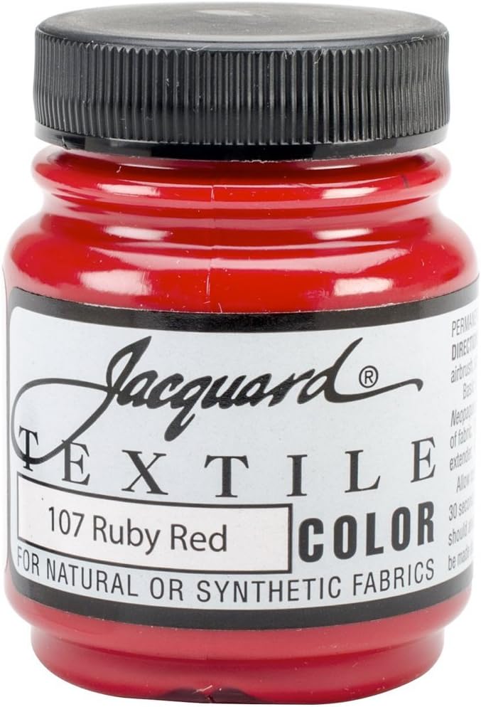 Products Textile Color Fabric Paint 2.25-Ounce, Ruby Red