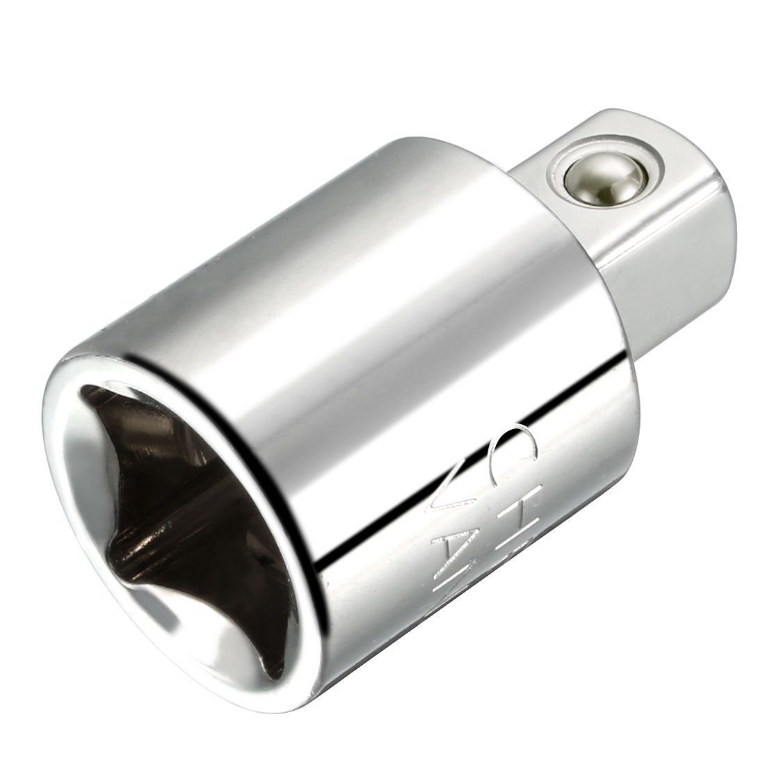 Sourcingmap 1/2 Inch Drive (F) x 3/8 Inch (M) Socket Reducer, Female to Male, Cr-V